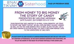 Banner Image for Sisterhood Paid Up Program: From Honey to Big Money: The Story of Candy presented by Helene Herman